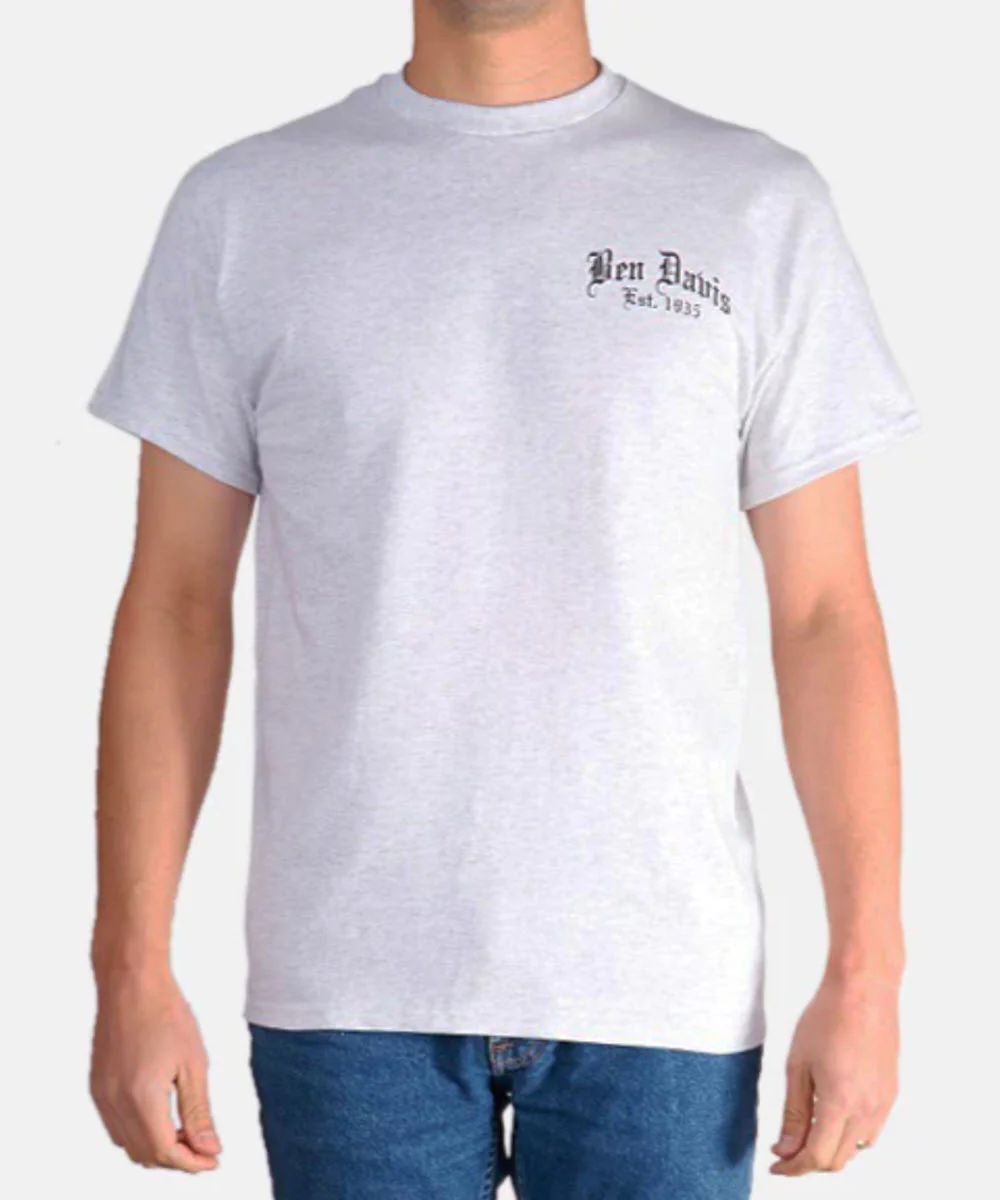 Ben Davis Men's Paisley Logo T-Shirt - Ash Grey - Image 2