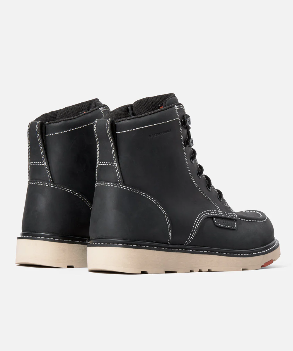 BRUNT Marin Composite Toe Waterproof Work Boots - Black - Image 3