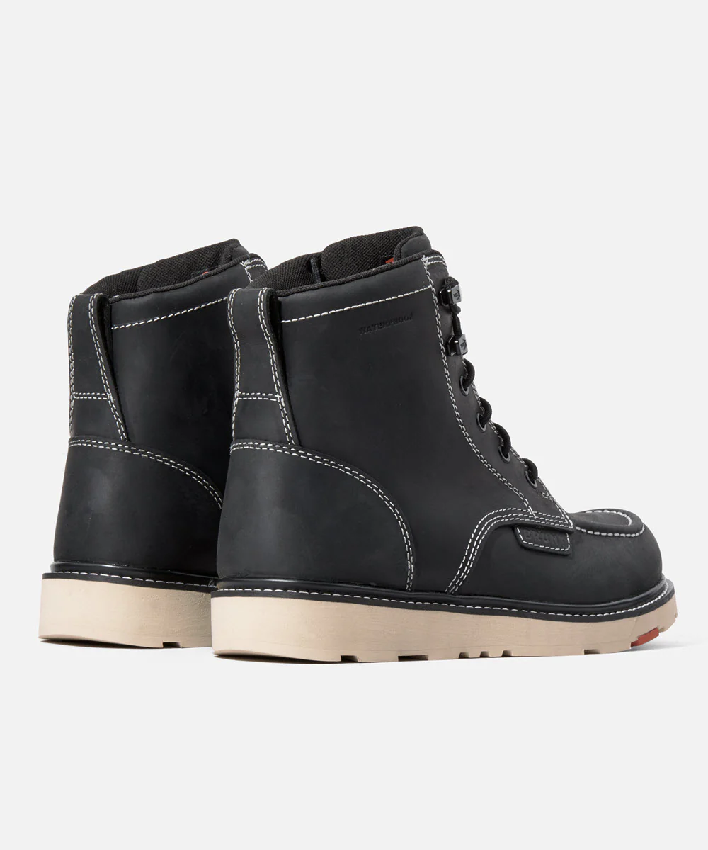 BRUNT Marin Soft Toe Waterproof Work Boots - Black - Image 3