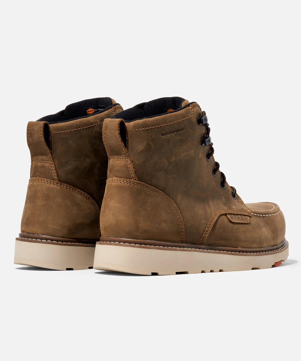 BRUNT Marin Soft Toe Waterproof Work Boots - Brown - Image 3