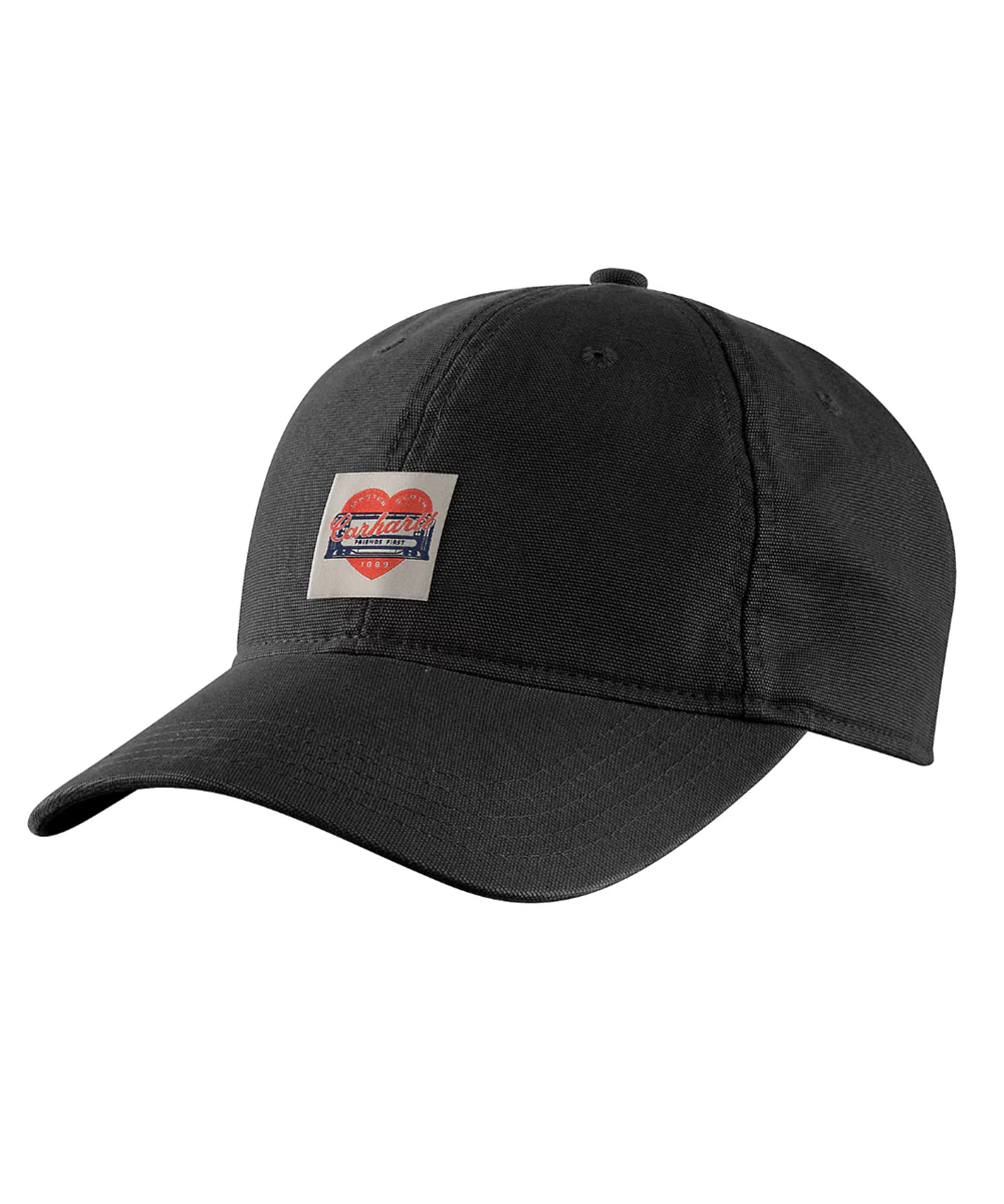 Carhartt Heart Patch Canvas Cap - Black