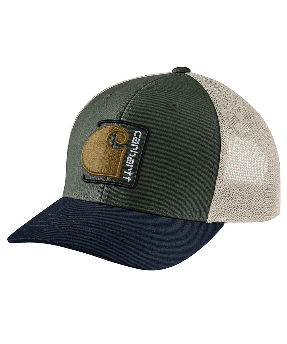 Carhartt "C" Patch Mesh-back Cap - Forestry Green