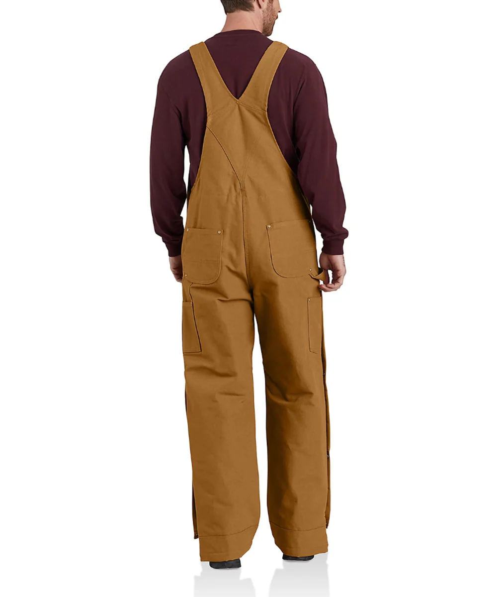 Carhartt Men's Insulated Bib Overalls - Carhartt Brown - Image 2