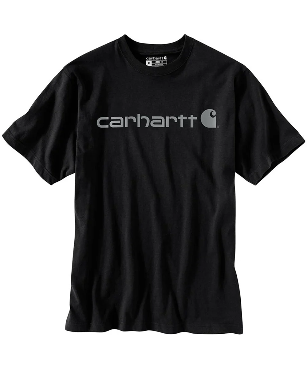 Carhartt K195 Signature Logo T-Shirt - Black/Gray