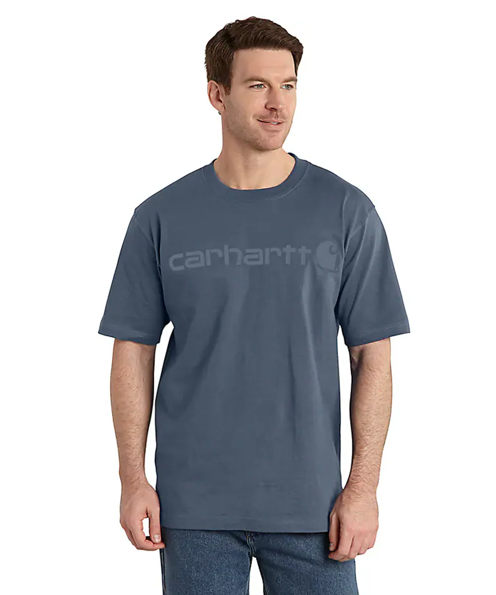 Carhartt K195 Signature Logo T-Shirt - Bluestone