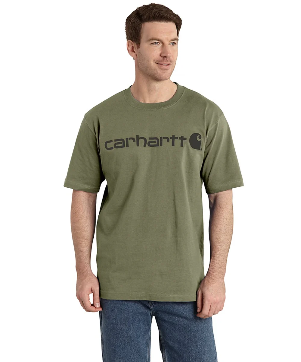 Carhartt K195 Signature Logo T-Shirt - Dusty Olive