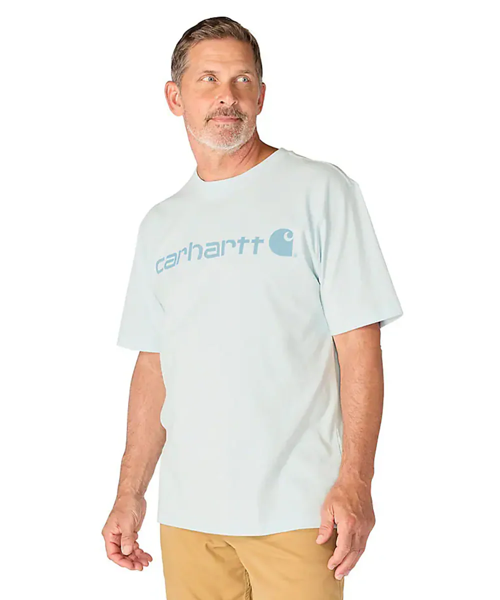 Carhartt K195 Signature Logo T-Shirt - Early Fog