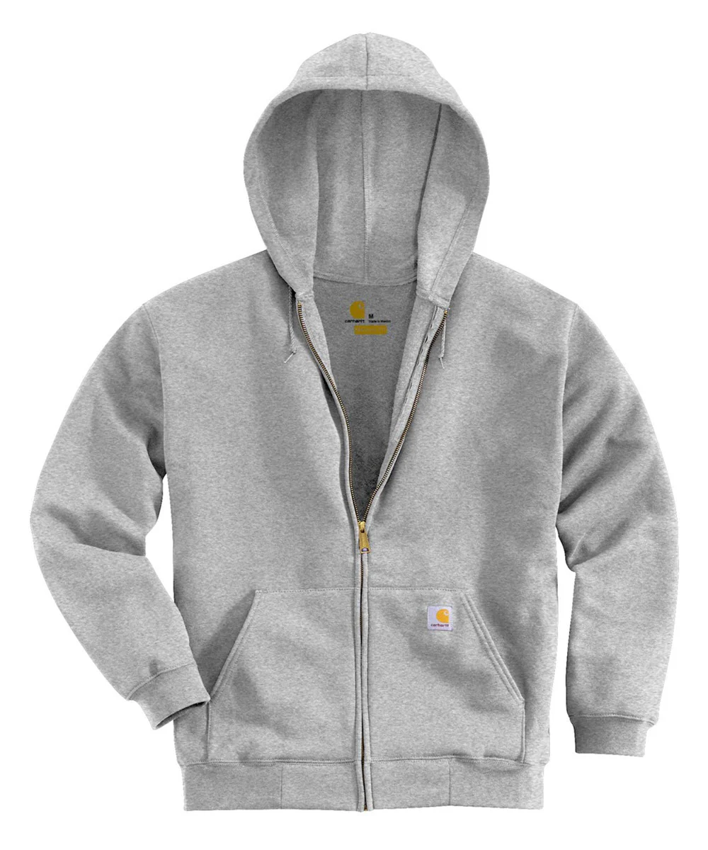 Carhartt Men’s Midweight Zipper Hooded Sweatshirt - Heather Grey - Image 2