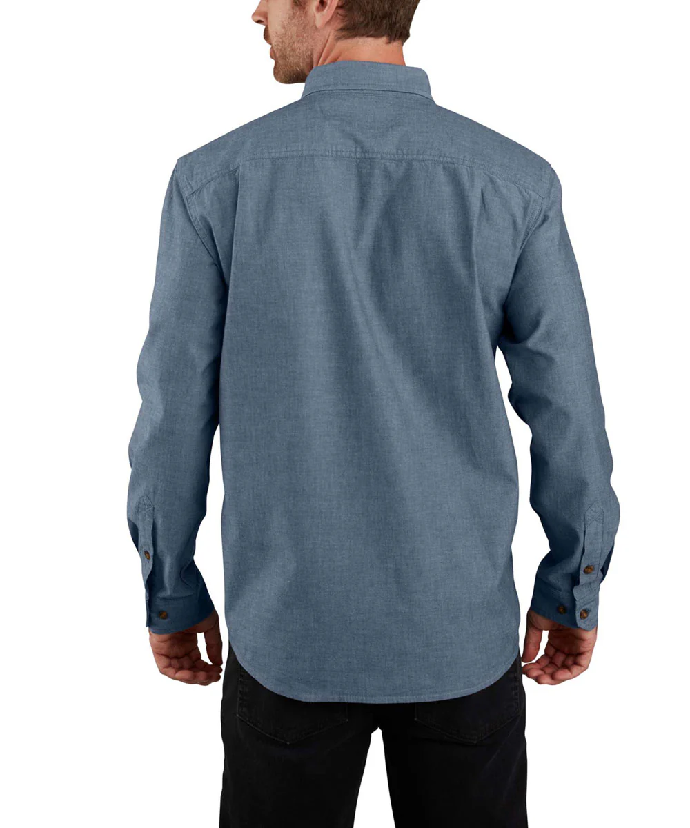 Carhartt Men's Chambray Shirt - Denim Blue Chambray - Image 2