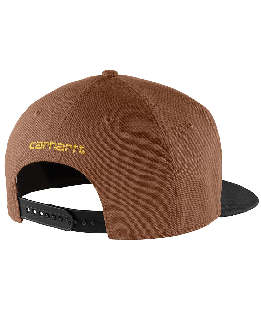 Carhartt Men's Firm Duck Flat Brim Cap - Red Duck - Image 2