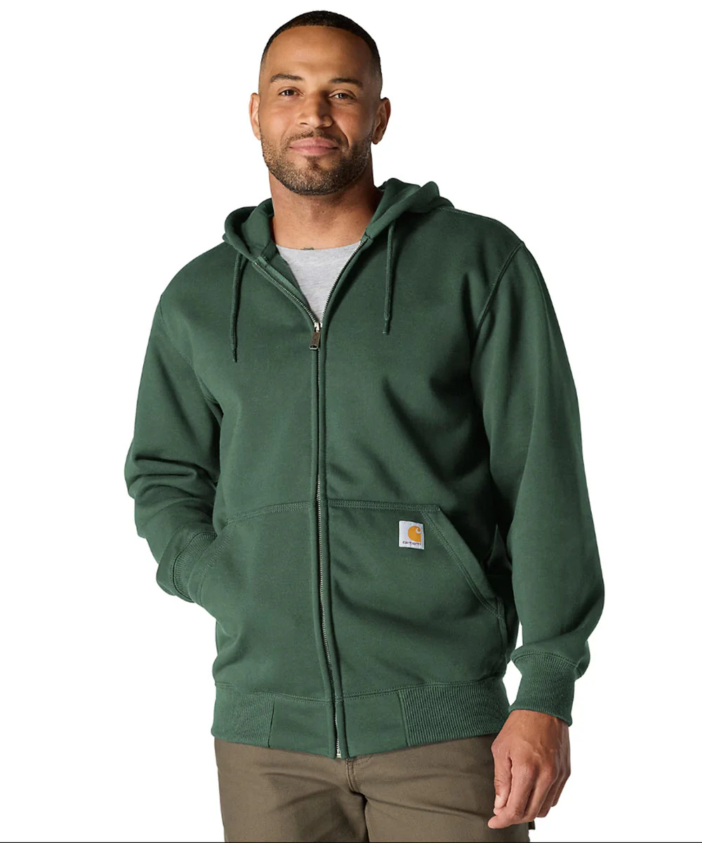 Carhartt Paxton Heavyweight Zipper Hooded Sweatshirt - Forestry Green