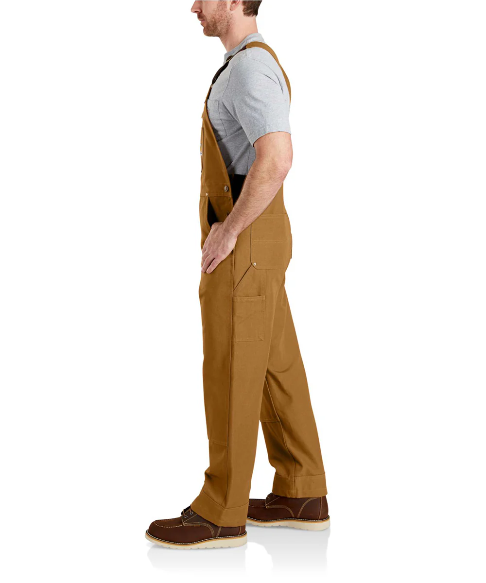 Carhartt R01 Duck Bib Overalls - Carhartt Brown - Image 3