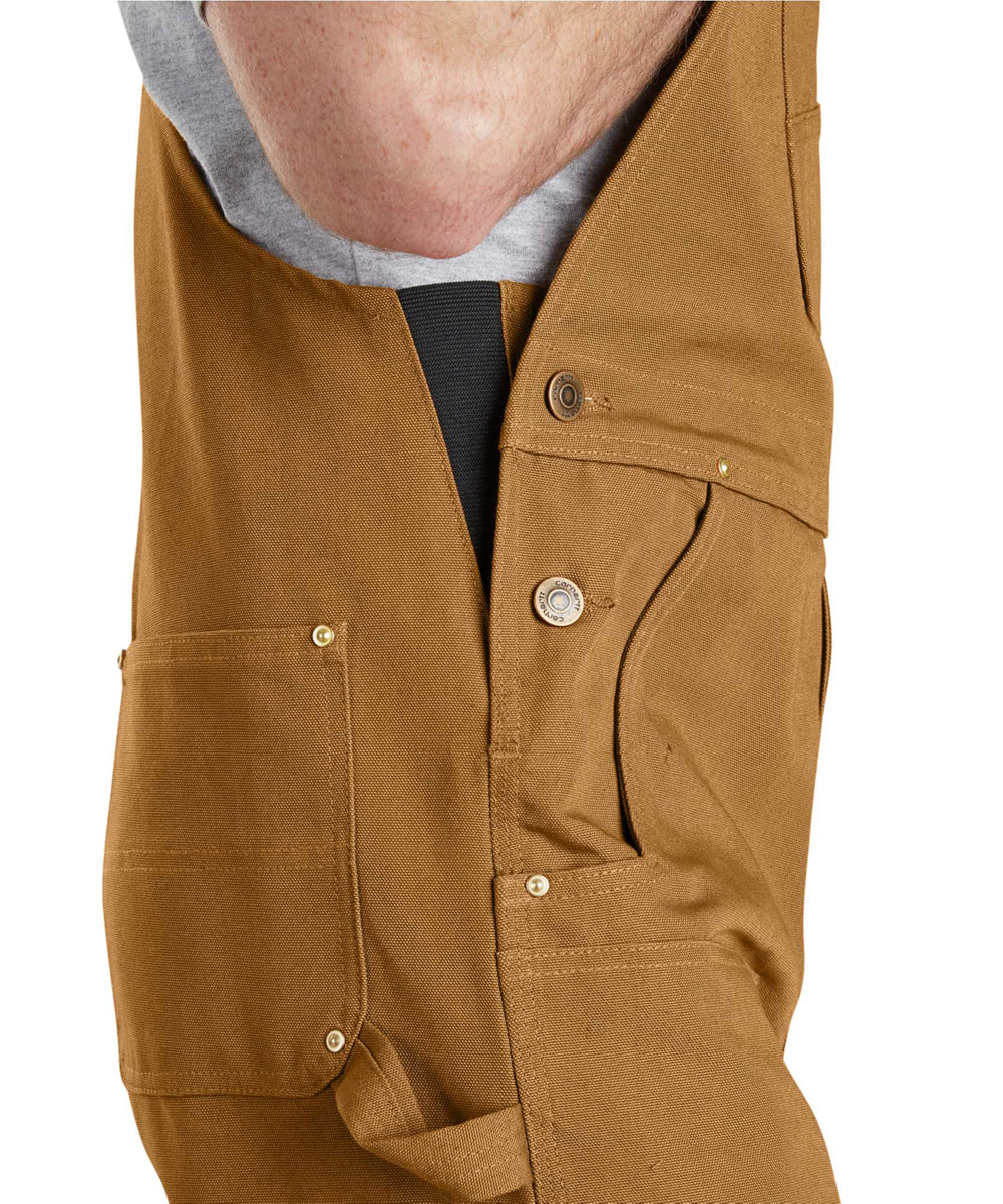Carhartt R01 Duck Bib Overalls - Carhartt Brown - Image 4