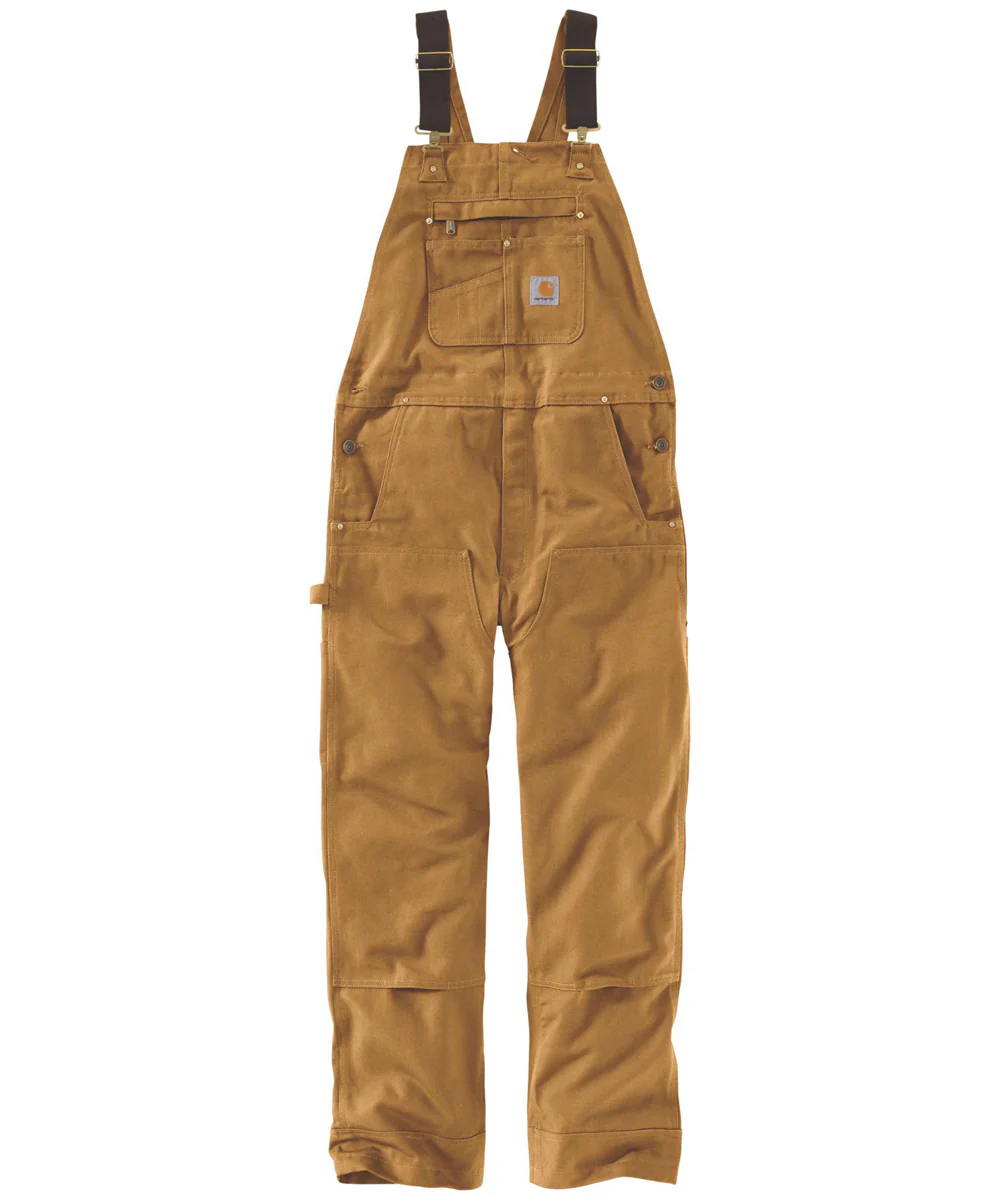 Carhartt R01 Duck Bib Overalls - Carhartt Brown - Image 5