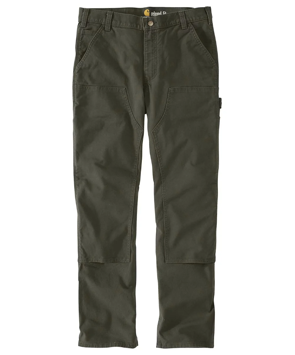Carhartt Rugged Flex Relaxed Fit Double Front Dungaree - Moss - Image 3