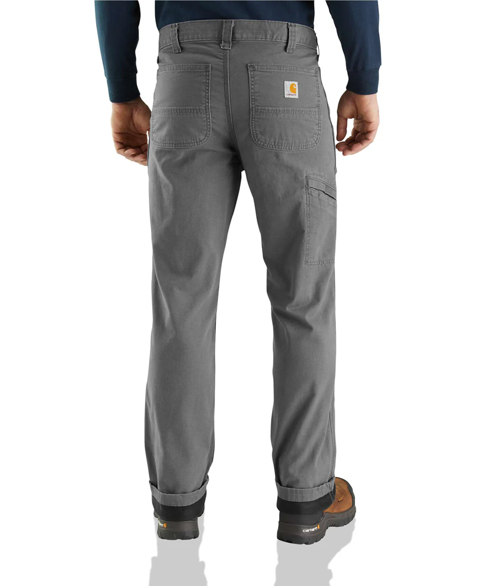 Carhartt Rugged Flex Rigby Dungaree Knit Lined Pant - Gravel - Image 2