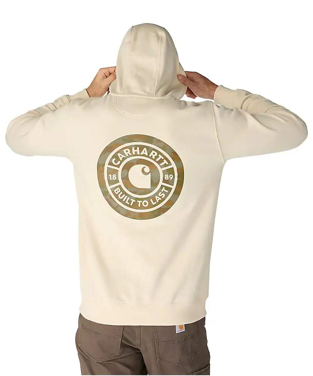Carhartt Sawyer Camo Sweatshirt - Oat Milk