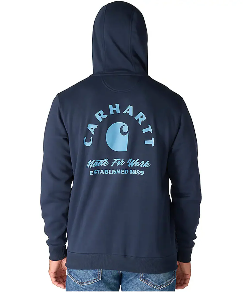 Carhartt Sawyer Work Hoodie Sweatshirt - Navy