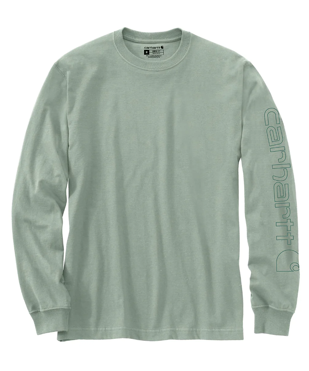 Carhartt Signature Sleeve Logo Long-Sleeve T-Shirt - Seabrook - Image 2