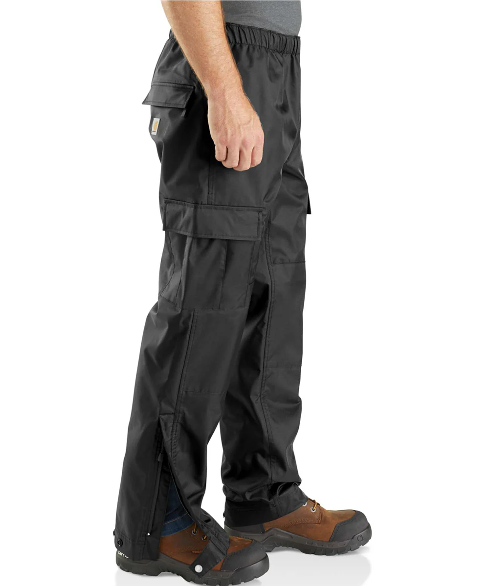 Carhartt Storm Defender Waterproof Rain Pants - Black - Image 4
