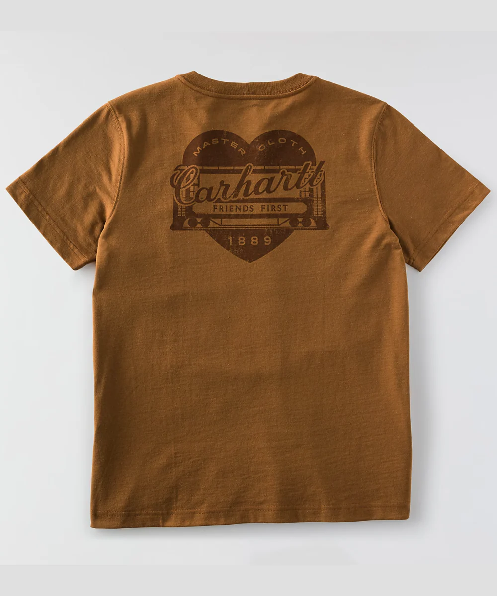 Carhartt Women's Irvine Heritage Heart T-shirt - Carhartt Brown - Image 2
