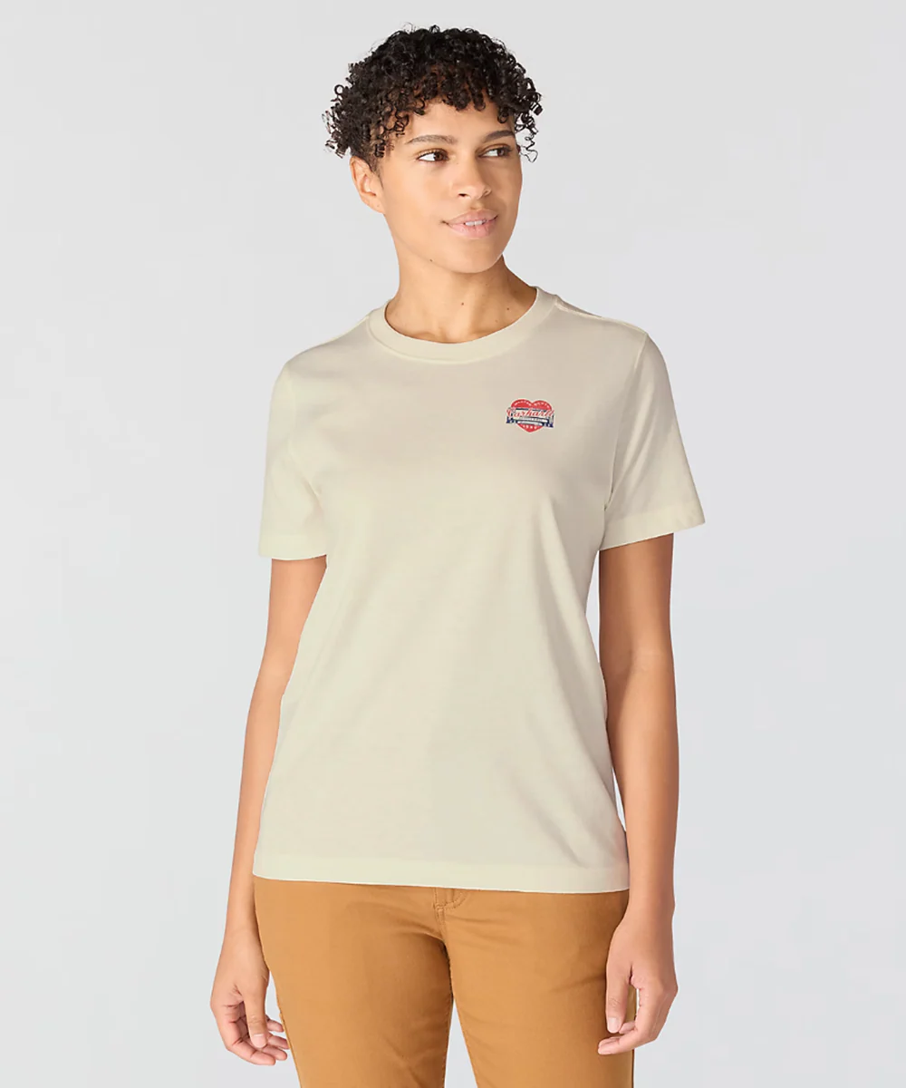 Carhartt Women's Irvine Heritage Heart T-shirt - Eggshell - Image 3