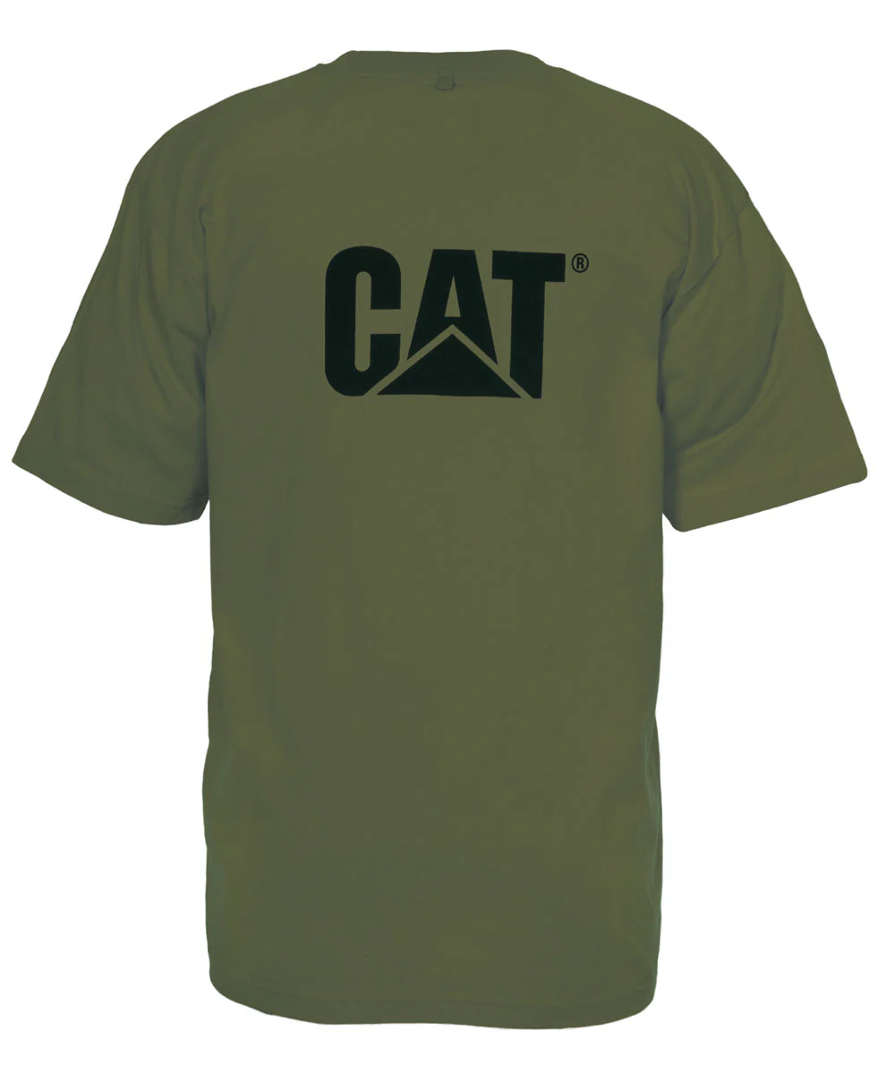 Caterpillar Short Sleeve Trademark T-shirt - Chive - Image 2
