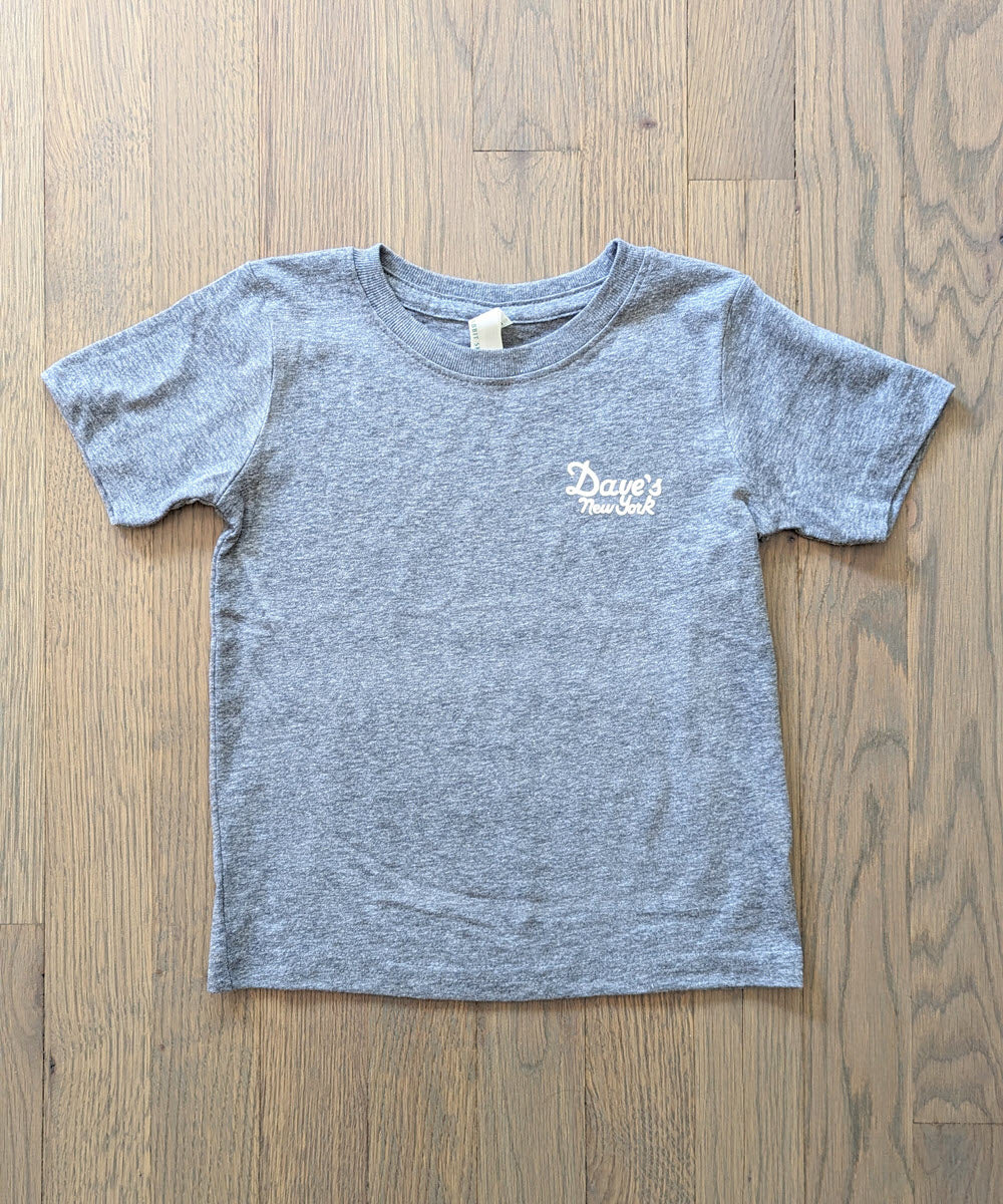 Dave's New York Kids Vintage Logo Short Sleeve T-Shirt - Graphite - Image 2