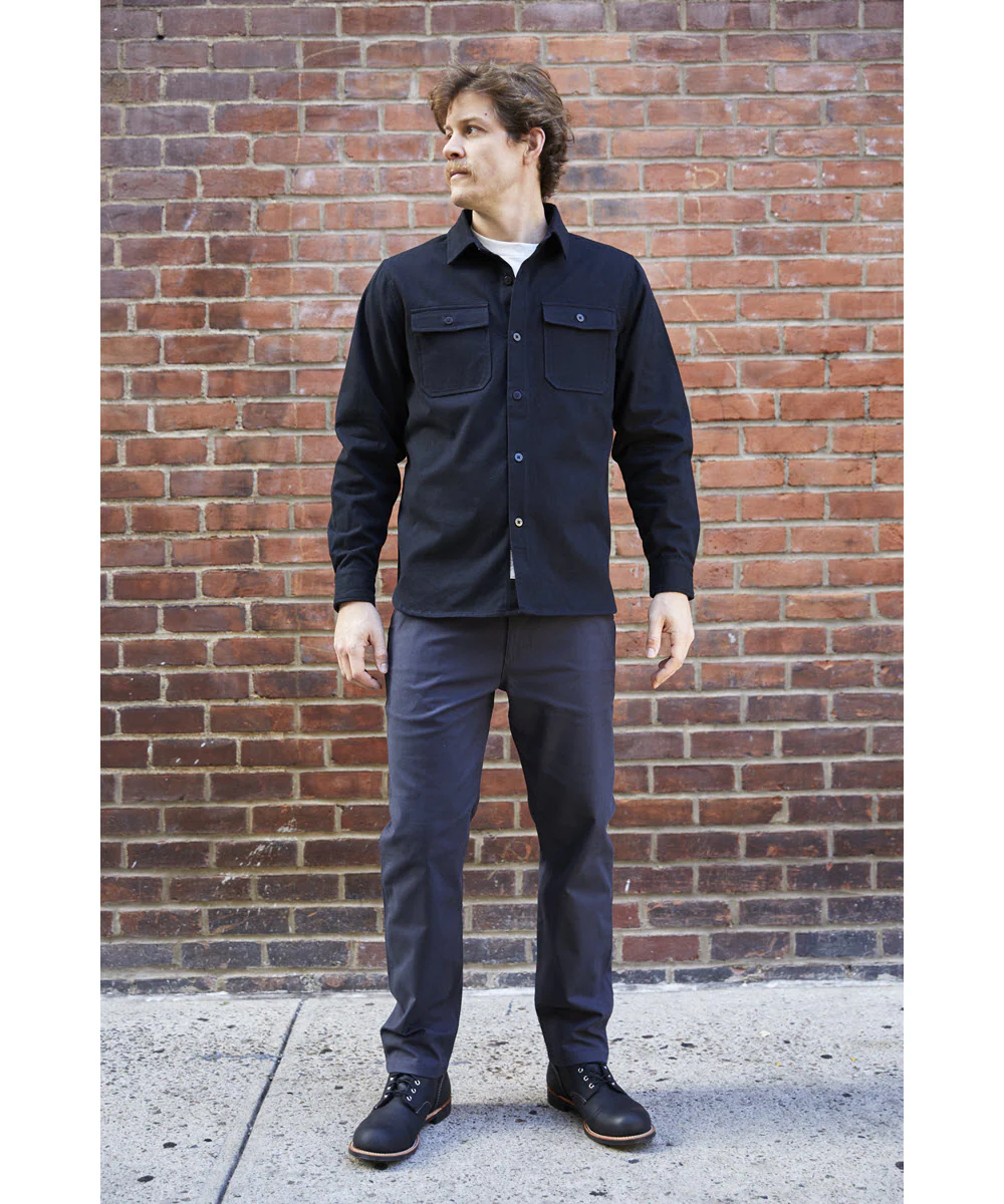 Dave's New York Everyday Flannel Long Sleeve Shirt - Black - Image 3