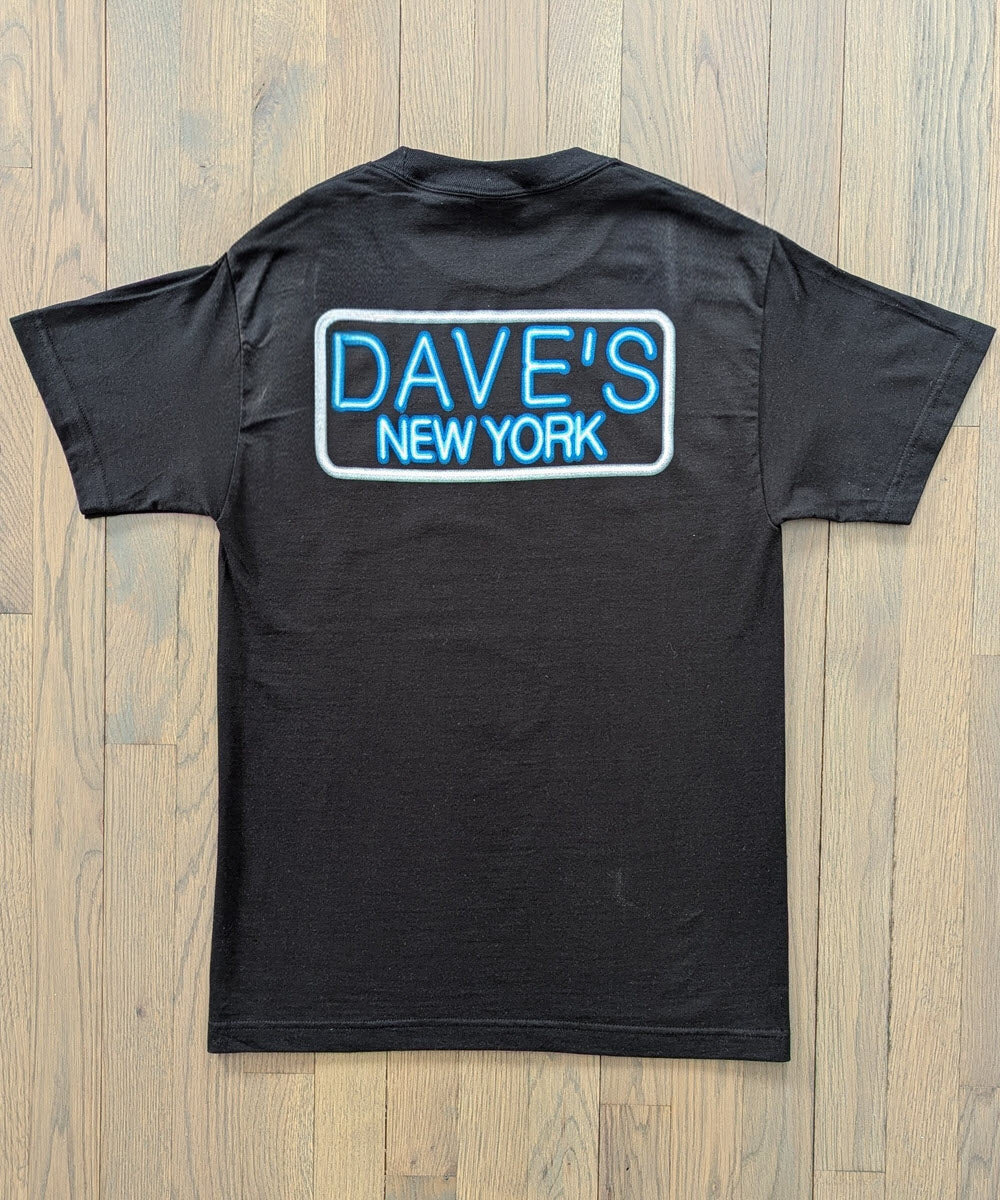 Dave's New York Neon Short Sleeve T-shirt - Black