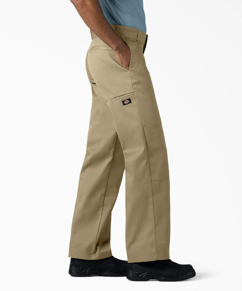 Dickies Men's Loose Fit Double Knee Work Pants - Khaki - Image 2