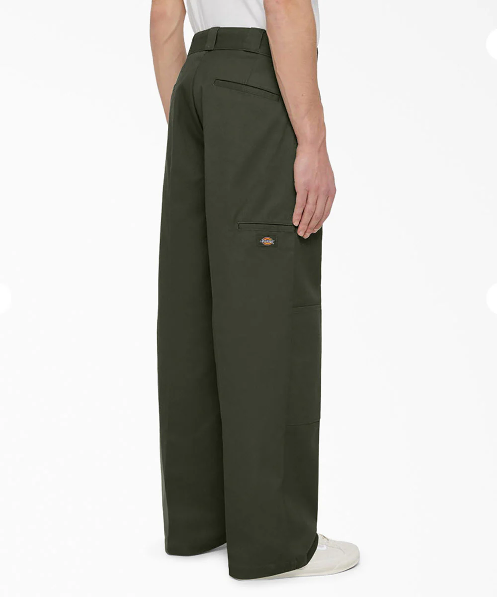 Dickies Men's Loose FIt Double Knee Work Pants - Olive Green - Image 2