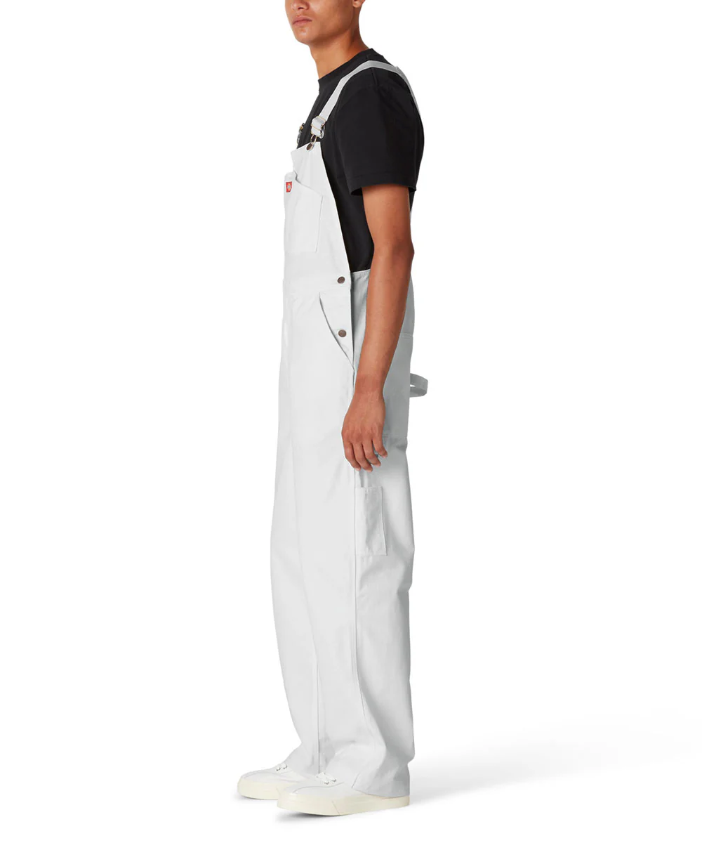 Dickies Men's White Painter's Bib Overalls - White - Image 2