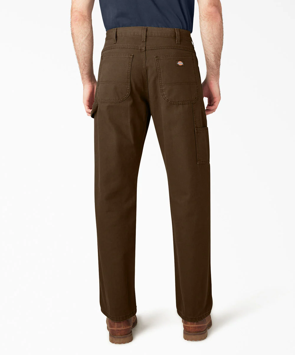 Dickies Men's Relaxed Fit Duck Utility Pants - Rinsed Timber Brown - Image 2