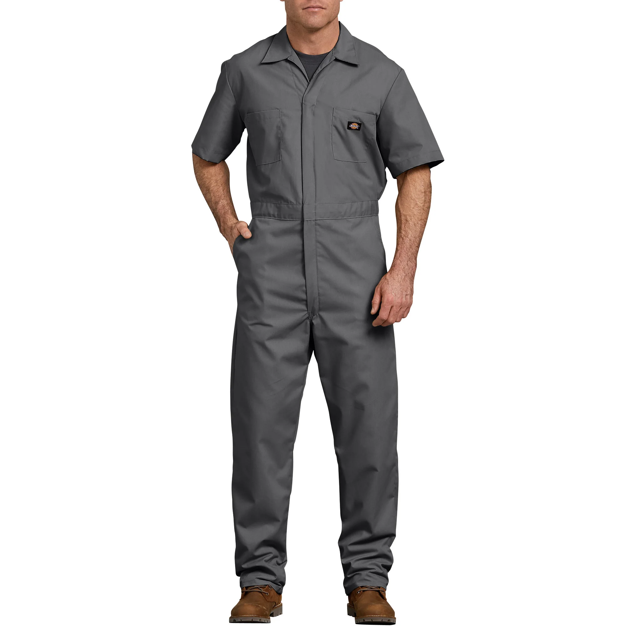 Dickies Men's Short Sleeve Coverall - Grey