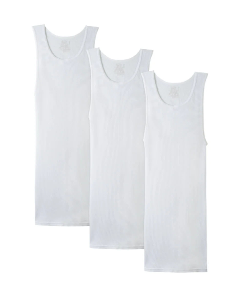 Fruit of the Loom Men's Athletic Shirts - 3-Pack, White - Image 2
