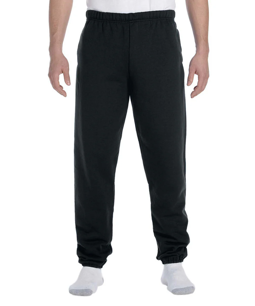 Jerzees Super Sweats NuBlend Fleece Pocketed Sweatpants - Black