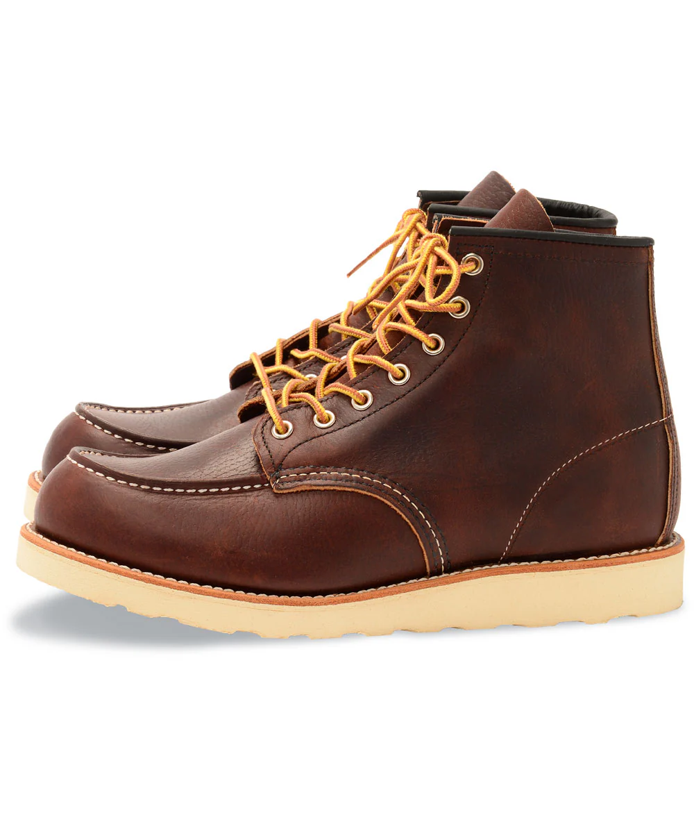Red Wing Heritage 6-inch Classic Moc Toe Boots (8138) - Briar Oil Slick - Image 5