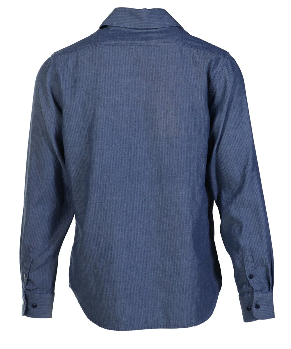 Schott NYC Men's Long Sleeve Denim Shirt - Herringbone - Image 2