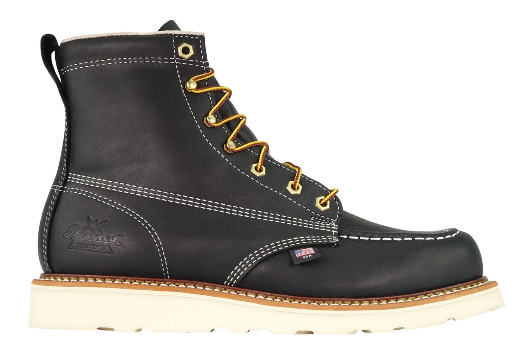 Thorogood American Heritage 6-inch Moc Toe Work Boots - Black - Image 2